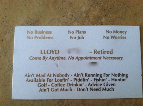 retired | Funny business cards, Clever business cards, Super funny