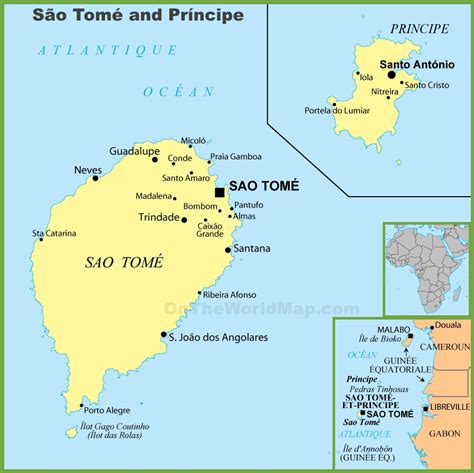 Sao Tome and Principe political map - Ontheworldmap.com