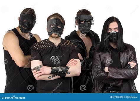 Portrait Of The Metal Band In Masks Stock Photo - Image: 47076067