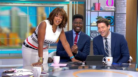 Nate Burleson, Gayle King and Tony Dokoupil of 'CBS This Morning' wake ...