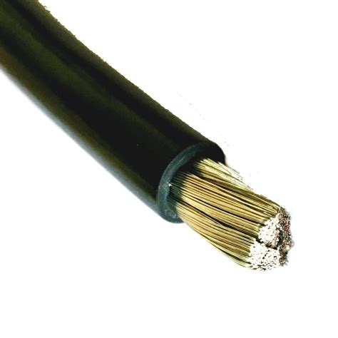 Marine Grade Tinned Battery Cable 2 AWG ( Size 2 Gauge ) Black - Copper ...