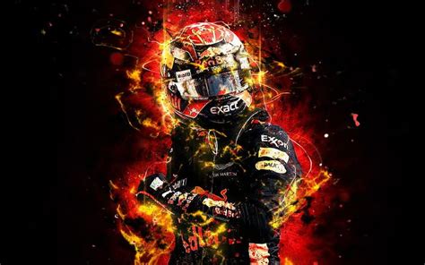 Max Verstappen, abstract art, Formula 1, F1, Red Bull Racing 2018 ...