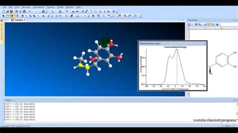 Chem3D tutorial 10 conformational analysis - YouTube