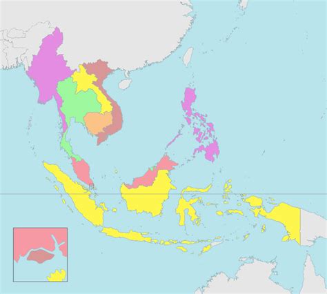 Blank Political Map Of East Asia