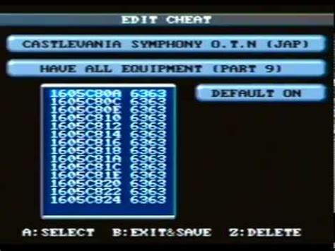 Castlevania: Symphony of the Night - Working AR/GS Cheats for Sega ...