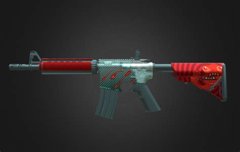 M4A4 | Bullet Rain - 3D model by SkinsDB.com - CS2 (@csgoitems.pro ...