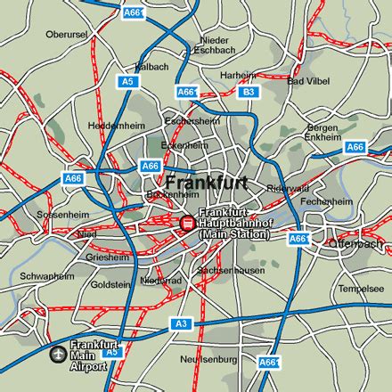 Frankfurt Rail Maps and Stations from European Rail Guide