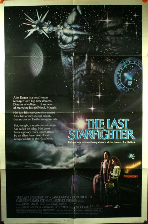 THE LAST STARFIGHTER Lance Guest Original Movie Theater Poster