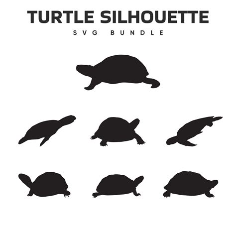 Turtle Silhouette SVG | Master Bundles