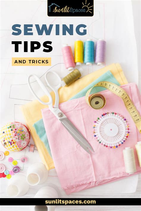 Stellar Sewing Tips And Tricks - Sunlit Spaces | DIY Home Decor ...