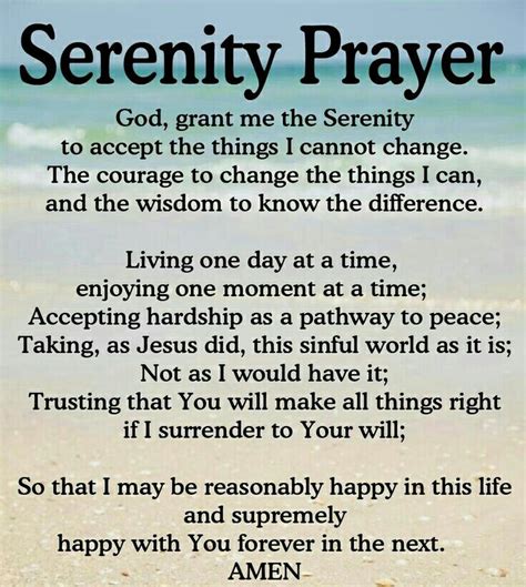 Serenity Prayer Printable Image Free - Printable Word Searches