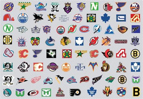 Vector art logos of the National Hockey League (NHL), in French: Ligue ...