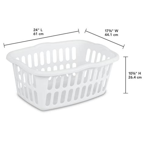 Sterilite 1245 - 1.5 Bushel Rectangular Laundry Basket Assorted 12459412