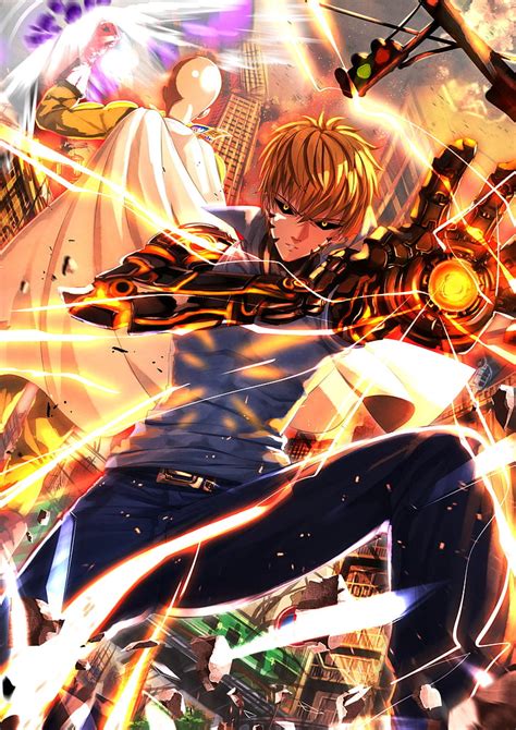 HD wallpaper: Genos, One Punch Man, backgrounds, no people, full frame ...