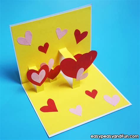 Heart Valentines Day Pop Up Card - Easy Peasy and Fun