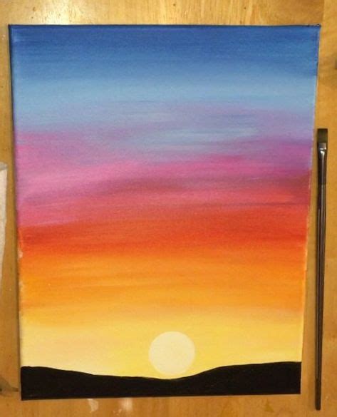 sunset painting ideas step by step - Geraldo Tribble