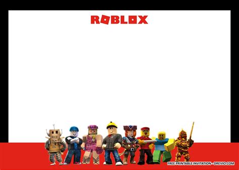 Free Roblox Birthday Invitation Templates - FREE PRINTABLE TEMPLATES