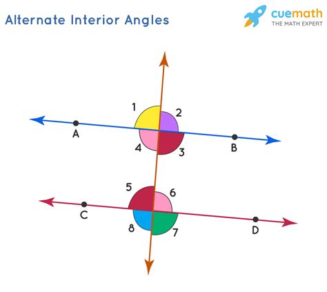 Alternate Interior Angles - Definition, Theorems, Examples