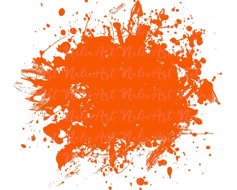 Background Paint Splatter Orange Splash Background - Etsy