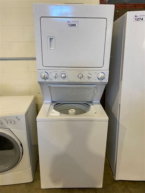 FRIGIDAIRE STACKABLE WASHER/DRYER UNIT MODEL GCET1031FS2 - Able Auctions