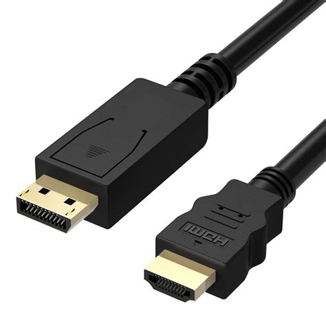 Fosmon Displayport (Male) to HDMI Cable (Male) with IC 6FT, Gold Plated ...