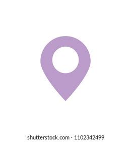 Purple Pin Map Place Location Vector Stock Vector (Royalty Free ...