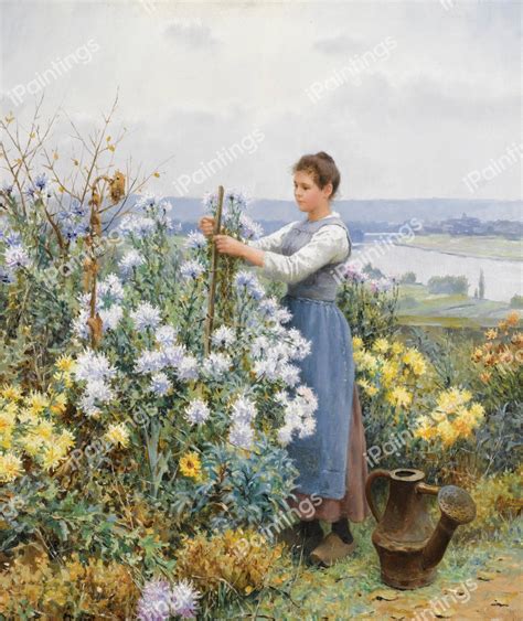 Flowers Painting by Daniel Ridgway Knight Reproduction | iPaintings.com