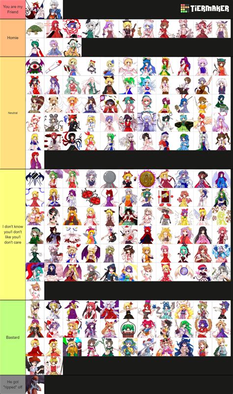 Touhou Characters