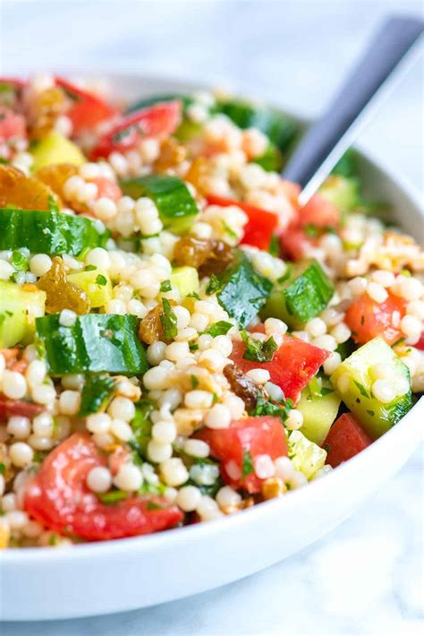 Cold Israeli Couscous Salad Recipe - Diary