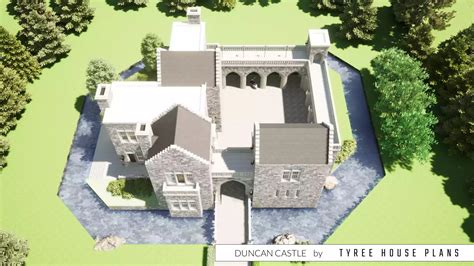 The Duncan Castle. A Magnificently Stunning House Plan by Tyree House ...