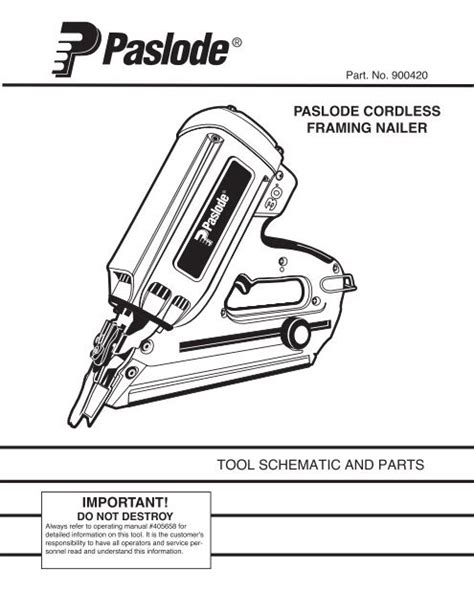 Paslode Framing Nailer Parts Schematic | Reviewmotors.co