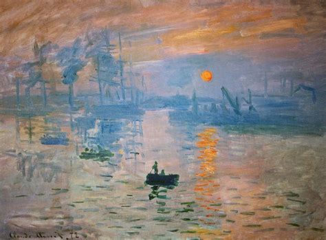 Claude monet's most famous painting Impression Sunrise - issemin