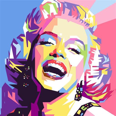 Marilyn Monroe - Pop Art Painting Square - Canvas Prints by Tallenge ...