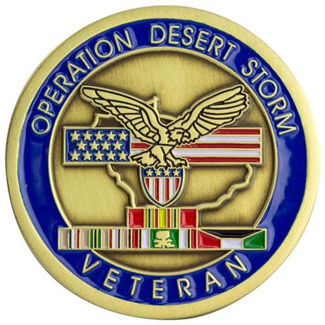 Veteran Operation Desert Storm Coin in 2020 | Us military medals ...