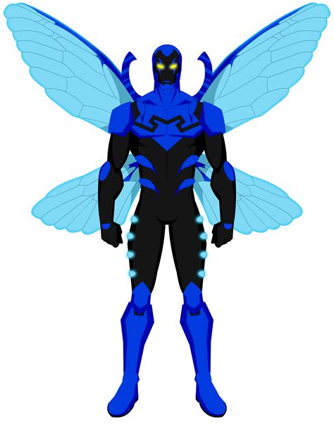 Blue Beetle with wings (Jaime Reyes) by Flashesss on DeviantArt