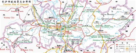 Tourist Map of Changsha, China Changsha Tourist Map - Changsha Travel Guide