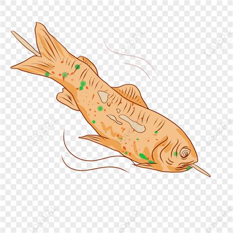 Grilled Fish, Orange Transparent, Fish Orange, Fish Vector Free PNG And ...