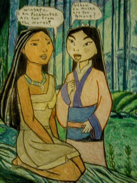 Pocahontas meets Mulan by kanjikamehameha on DeviantArt