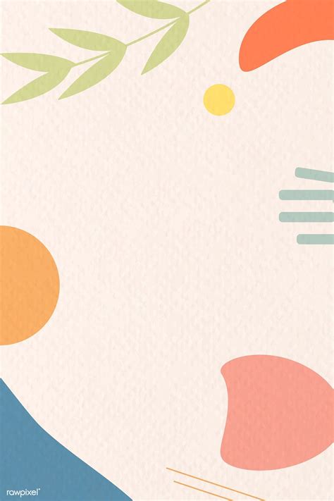 Abstract botanical pattern background vector | premium image by ...