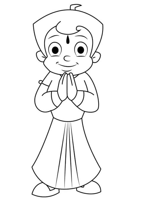 Coloring Pages | Chhota Bheem coloring page