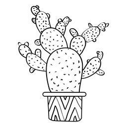 Cactus Drawing Outline at GetDrawings | Free download