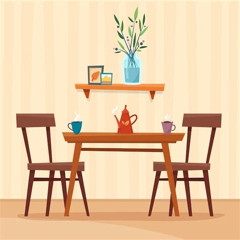 Dining table Vectors & Illustrations for Free Download | Freepik