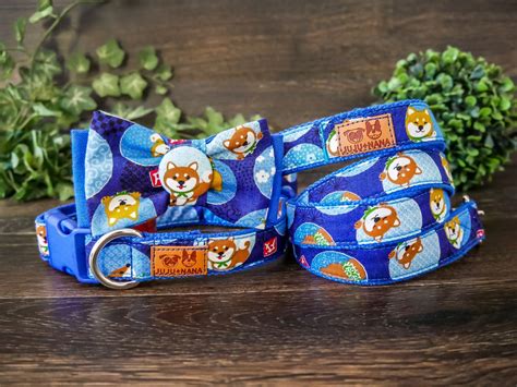 Shiba Inu Dog Harness Set/ Boy Dog Harness and Leash/ Blue Dog - Etsy