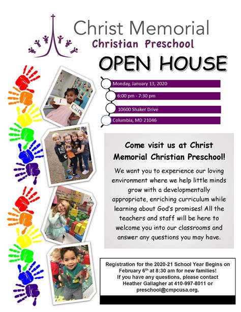 Open House Flyer – 2 | Christ Memorial Presbyterian Church