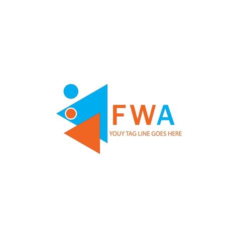 FWA letter logo creative design with vector graphic 7886645 Vector Art ...