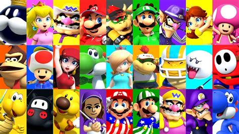 Mario Golf: Super Rush - All Characters Animations (DLC Included) - YouTube