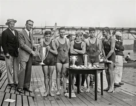 Shorpy Historic Picture Archive :: Winning Swimmers: 1927 high ...