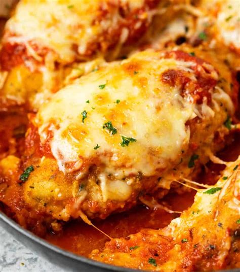 Cheese-Stuffed Chicken Parmesan - The Cozy Cook