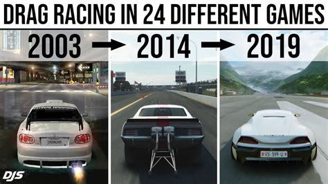 DRAG RACING IN 24 DIFFERENT GAMES (2003 - 2019) - YouTube