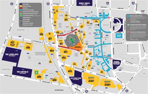 Louisiana Homes And Land: LSU FOOTBALL PARKING MAP plus Nearby Homes!